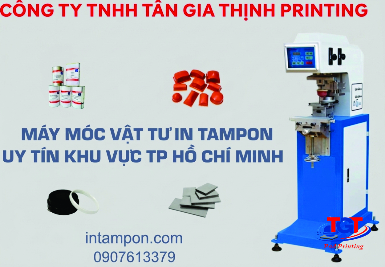 Cung cấp máy móc vật tư in tampon ở Thành phố Hồ Chí Minh