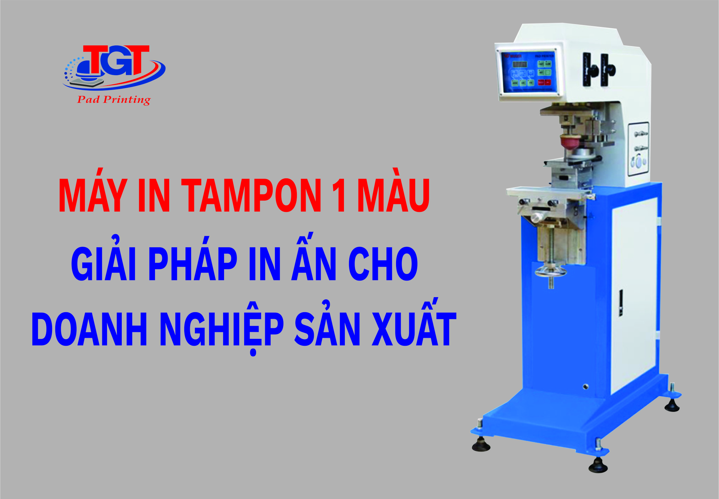 Máy in tampon 1 màu - Giải pháp in ấn cho doanh nghiệp sản xuất