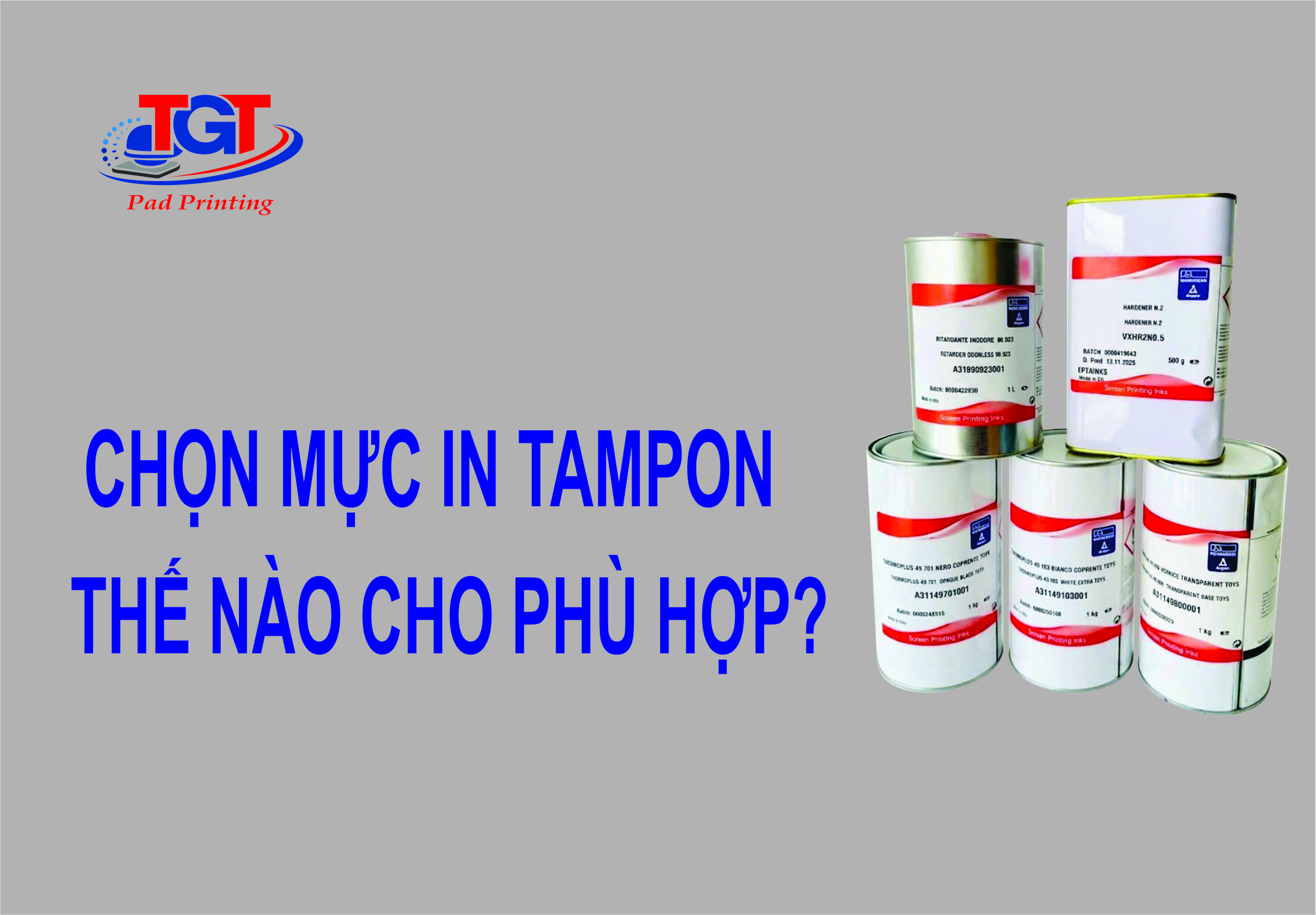 Chọn mực in tampon thế nào cho phù hợp?
