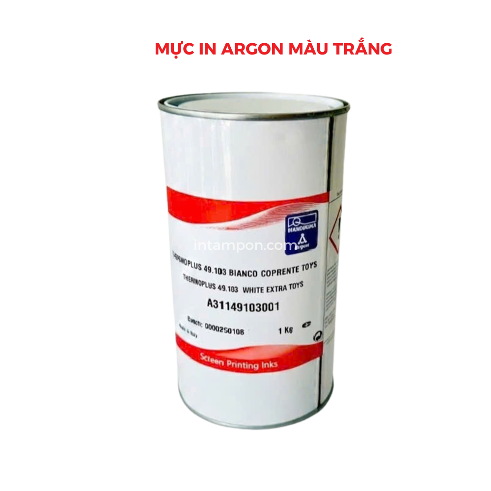 Mực in Argon màu trắng