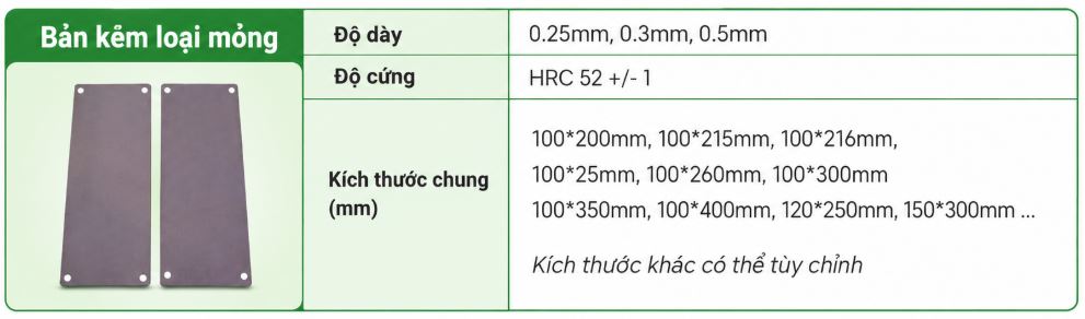 Khuôn in tampon mỏng (bản kẽm mỏng)